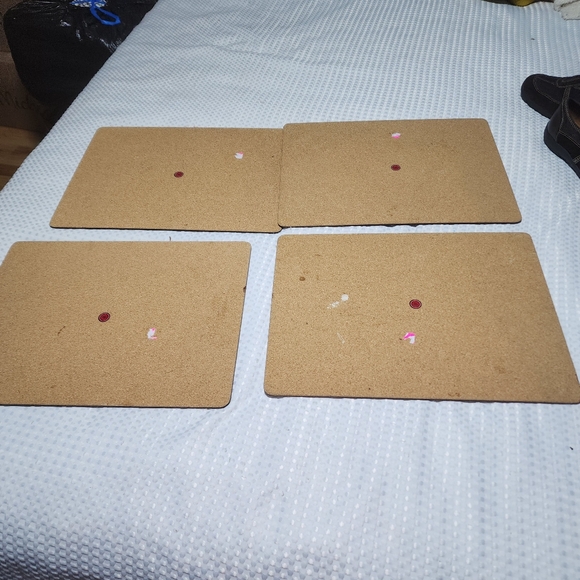 PIMPERNEL EUC SET OF 4 HARD CORK BACKED PLACEMATS TABLEWARE MADE IN ENGLAND - Picture 6 of 11